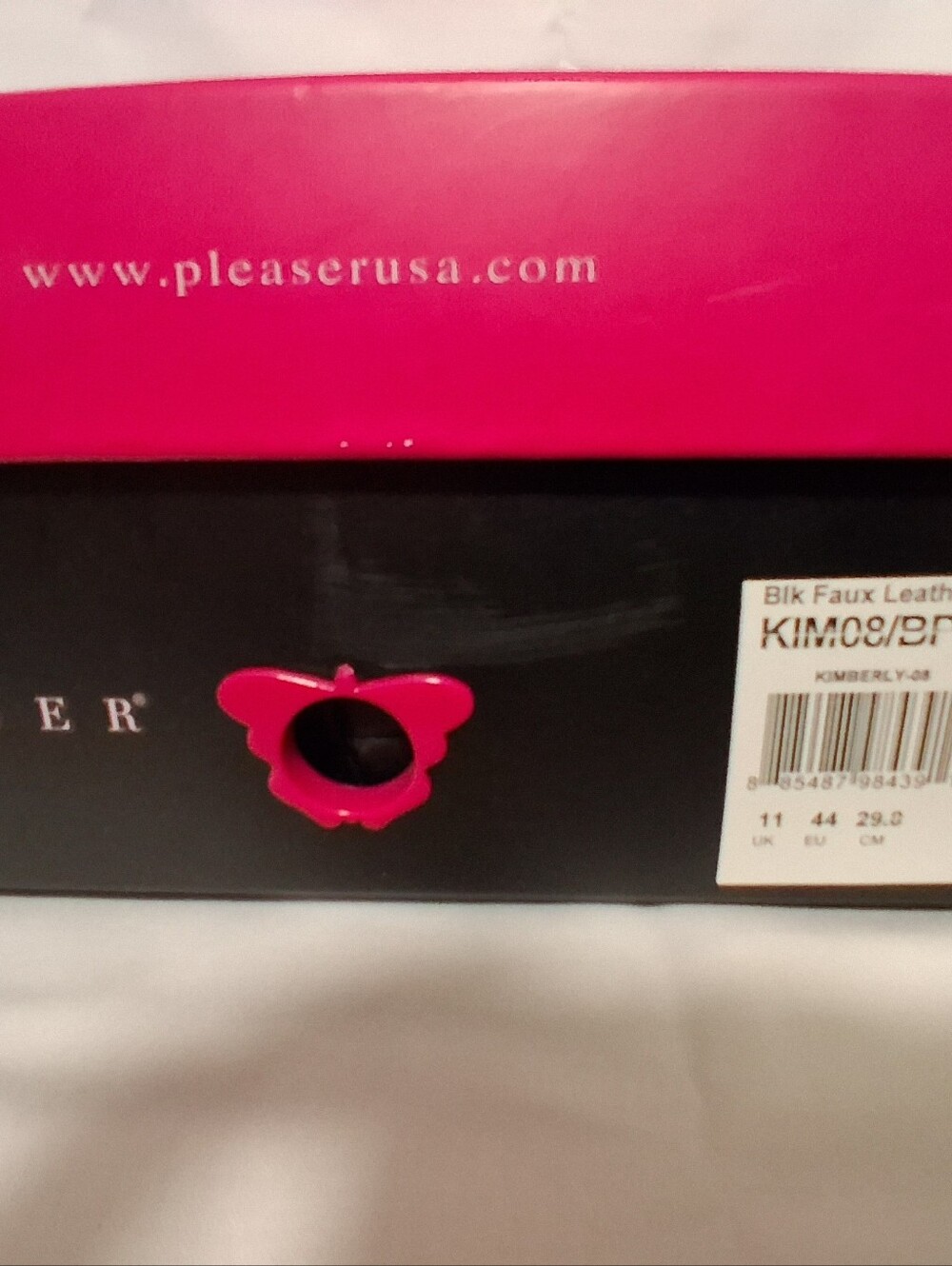 New In Box Women's Pleaser Brand Black Wedge Heels, Size 14